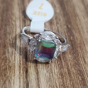 RBP OG Collection Smooth Lime Ombre Crystal Ring